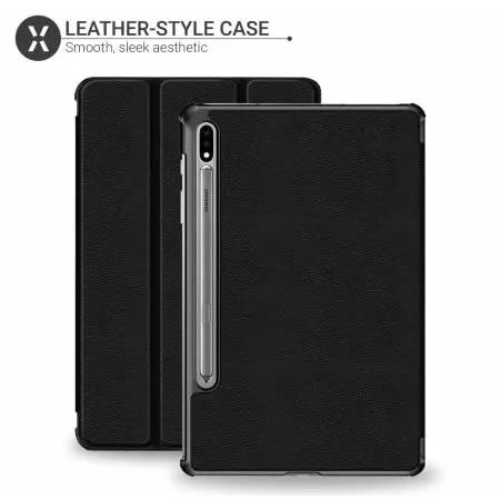 Leather-style Case With S Pen Holder For Samsung Galaxy Tab S8 Ultra
