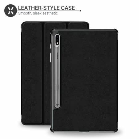 Leather-style Case With S Pen Slot - For Samsung Galaxy Tab S8 Ultra /x900
