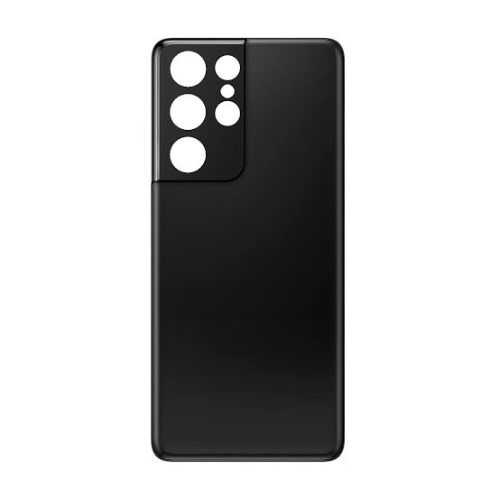 Silicone Back Case For Samsung S21 Ultra Black