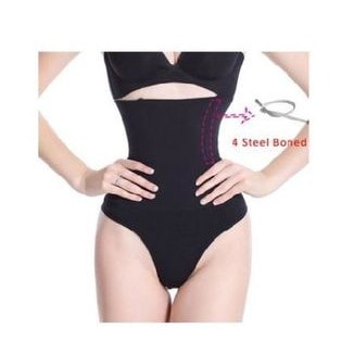 Tummy Control Girdle Pant - Black