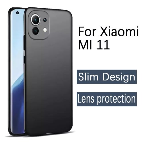 Silicon Back Case For Redmi Mi 11 Lite - Black