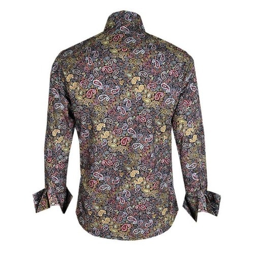 Floral Print Long Sleeve Shirt - Multicolour - Msht-4529