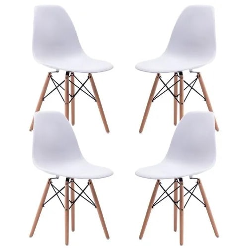 Restaurant/Dining Chairs - White -set Of 4