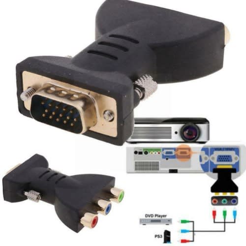 Vga 15-pin To 3 Rca Adapter