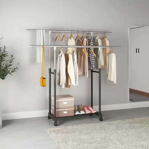 Clothes Hanger Double Poles - Extendable Bigger Size 130cm x 165cm
