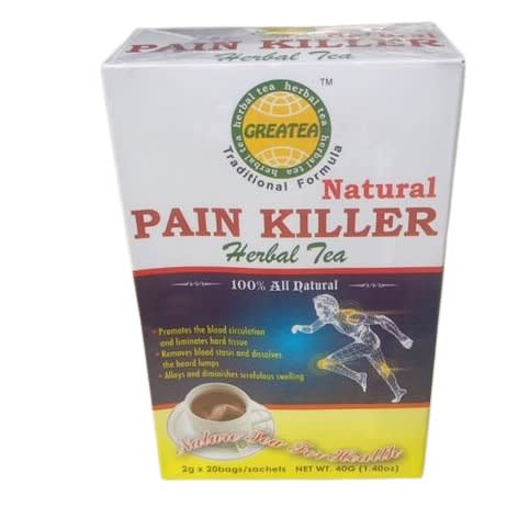 Great 100% All Natural Pain Killer Tea - 20 Teabags