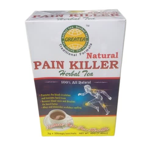 Great 100% All Natural Pain Killer Tea - 20 Teabags