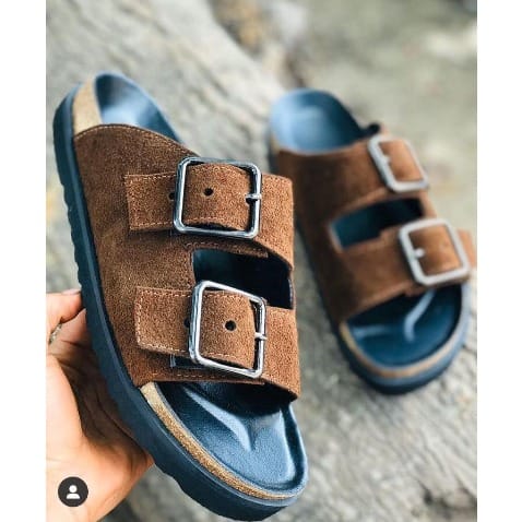 Men's Trendy Slippers - Brown