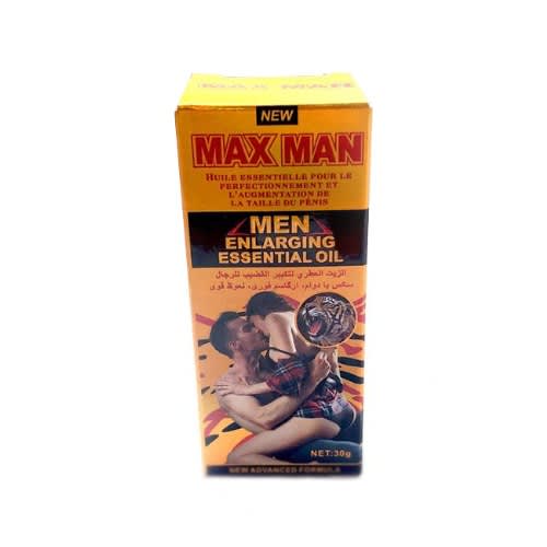 Max Man Penis Enlargement & Enhancement Essential Oil - 30ml - Yellow Pack