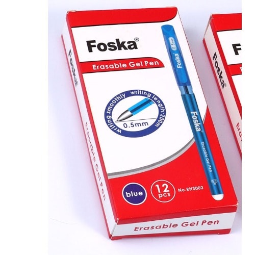 Erasable Pen Blue 0.5mm X 12pcs