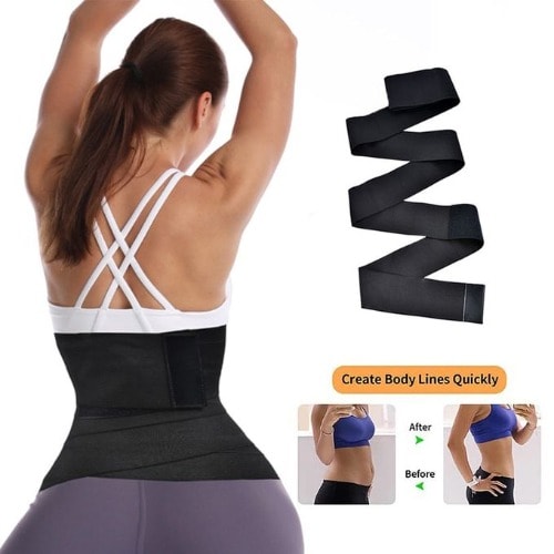 Tummy Wrap Waist Trainer -One Size Fit All