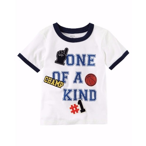One of a Kind Ringer Tshirt - White