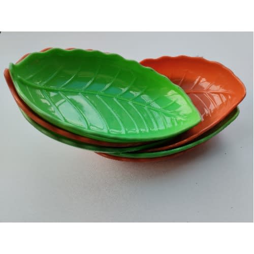 Flower Shape Unbreakable Plates - Set Of 6