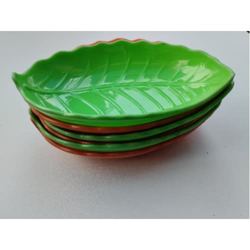 Flower Shape Unbreakable Plates - Set Of 6