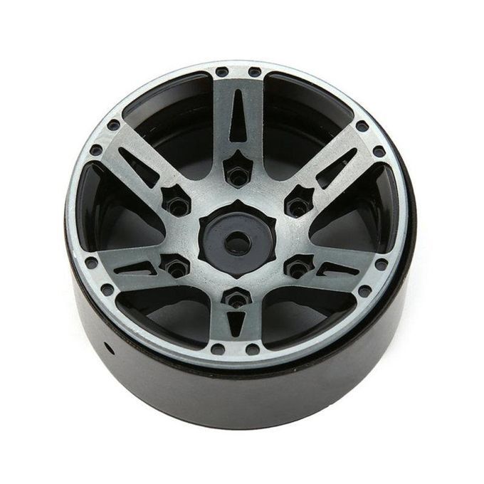 4Pcs/Set 1.9 Inch Weighted Metal Wheel Rim Upgrade-Black