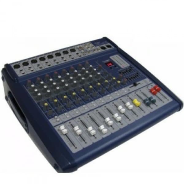 8 Channel Powered Mixer Amplifier With Usb, Equalizer - Professional Mixer