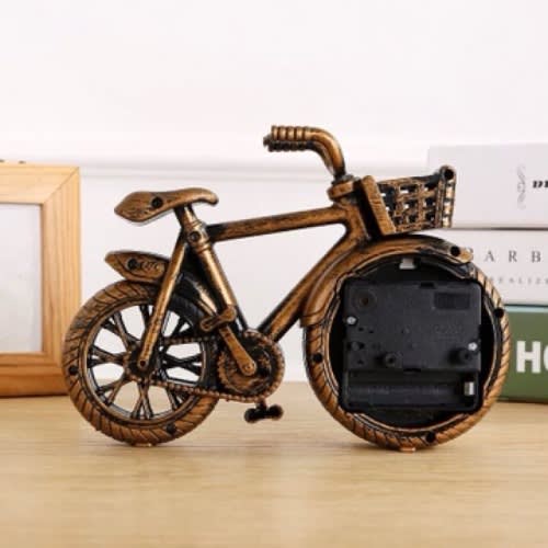 Retro Mini Table Bicycle Alarm Clock Creative Alarm Clock -14 X 19cm