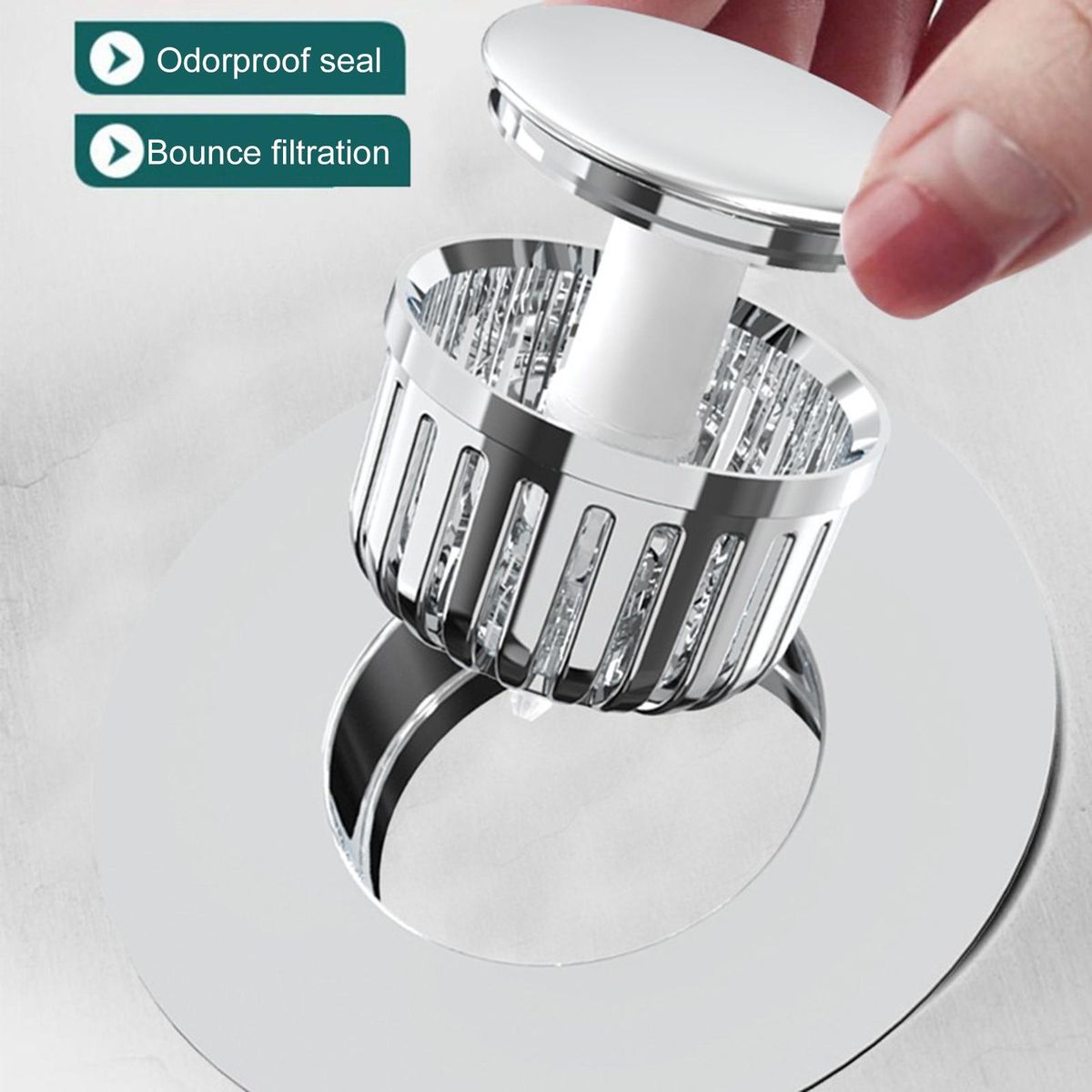 Stainless Steel Tub Strainer Quick Drainage for Kitchenbathroom