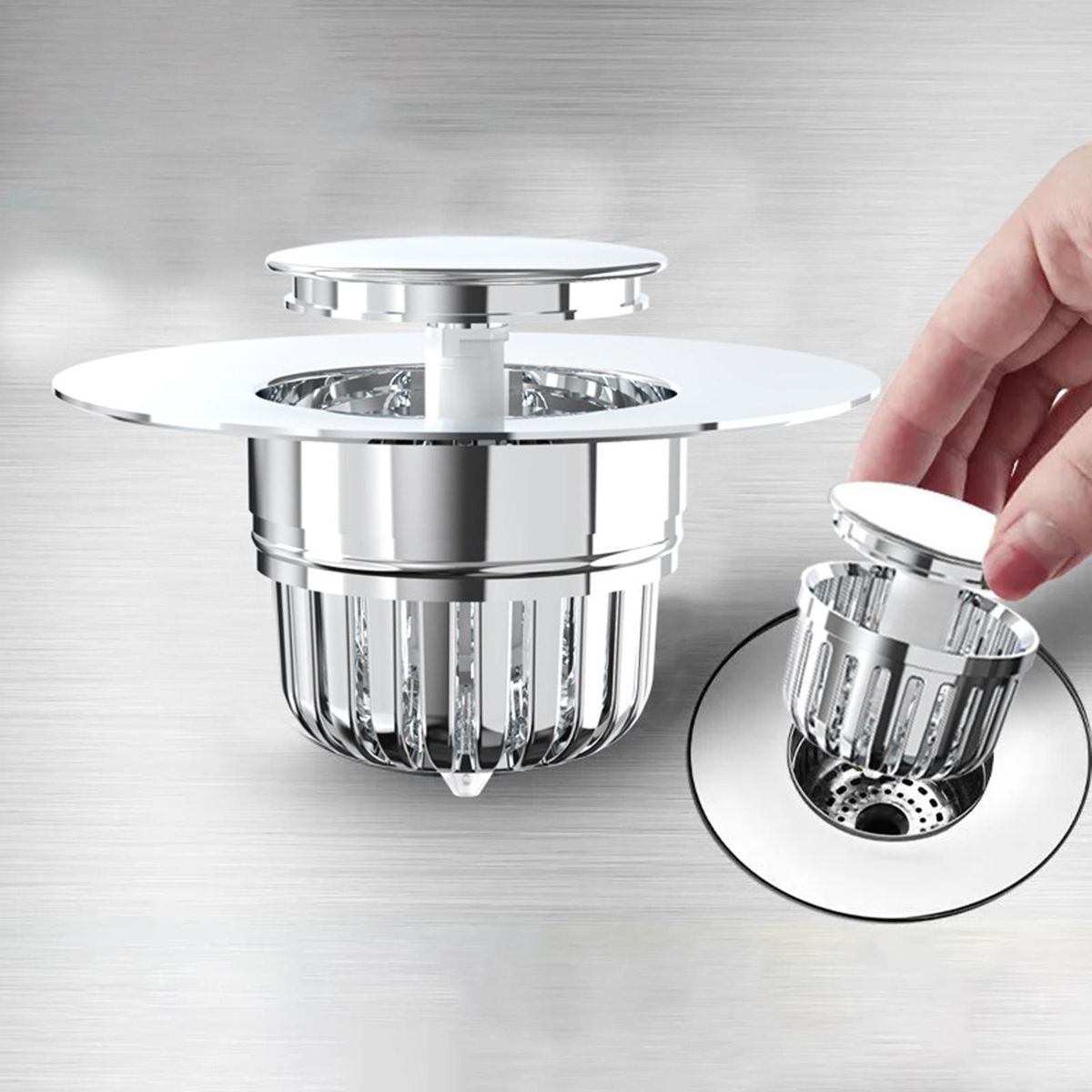 Stainless Steel Tub Strainer Quick Drainage for Kitchenbathroom