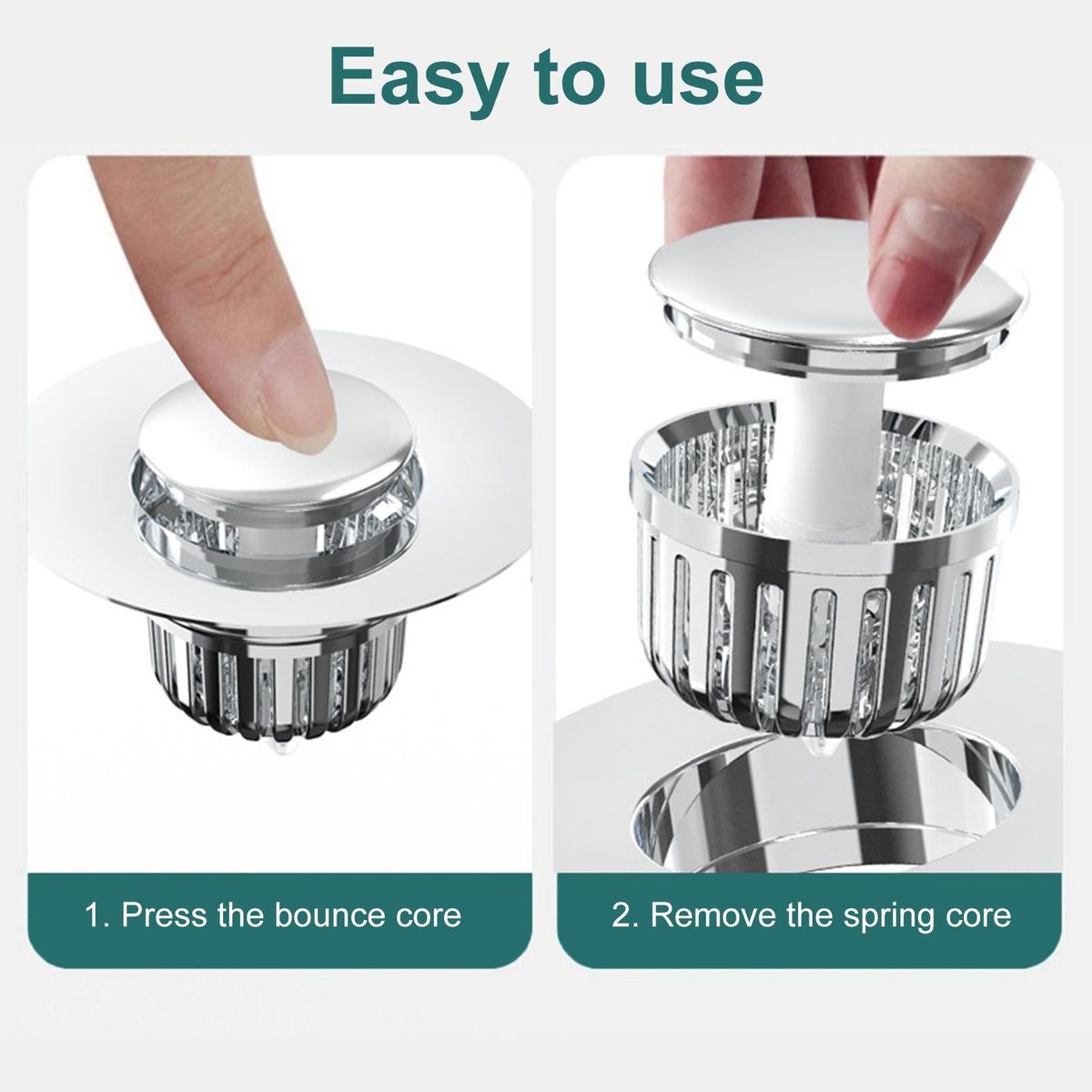 Stainless Steel Tub Strainer Quick Drainage for Kitchenbathroom