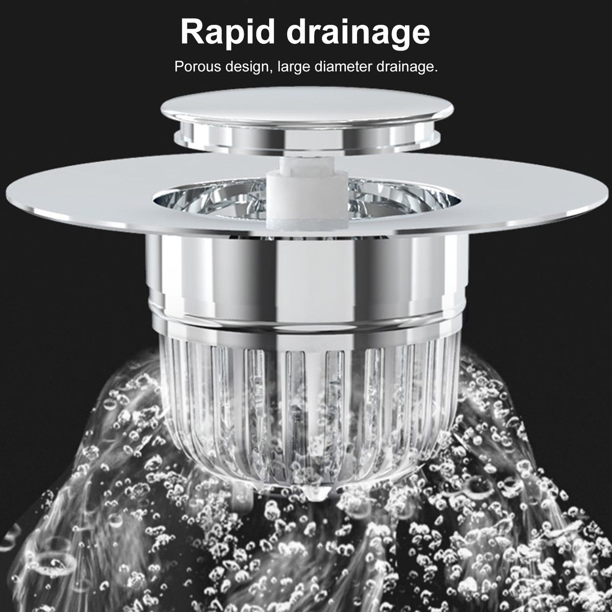 Stainless Steel Tub Strainer Quick Drainage for Kitchenbathroom