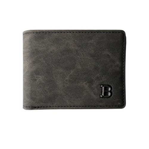 New Retro Leather Men's Wallet-Grey