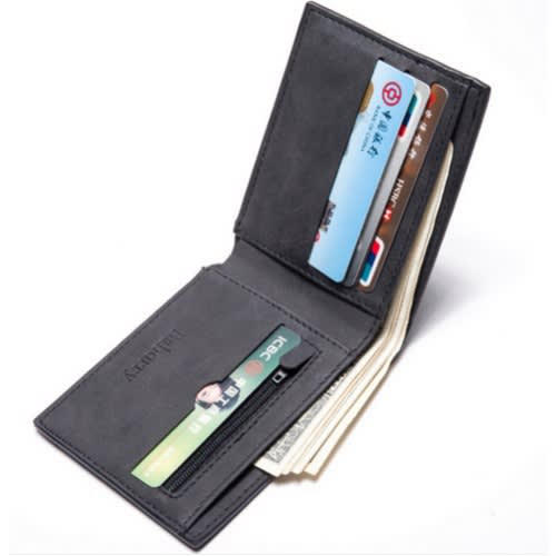 New Retro Leather Men's Wallet-Grey