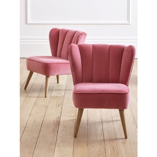 Accent Chair - 2 Pieces - Pink