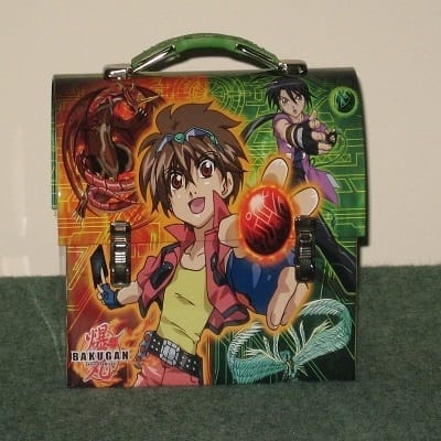 Green Bakugan Character Tin Lunch Box