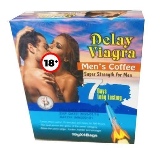 Delay Viagra Men's Coffee - 7 Days Super Strength & Long Lasting- 10 * 4bags