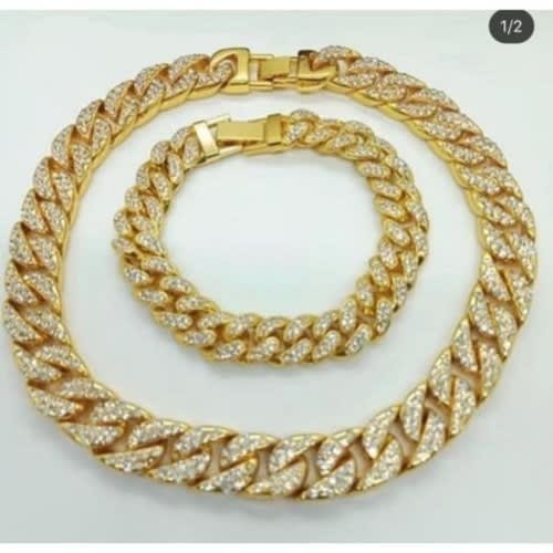 Cuban Choker With Bracelet