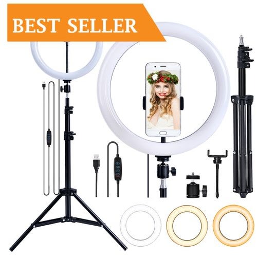 12 Inch Ring Light With 1.6m Tripod Stand