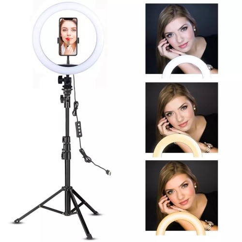 12 Inch Ring Light With 1.6m Tripod Stand