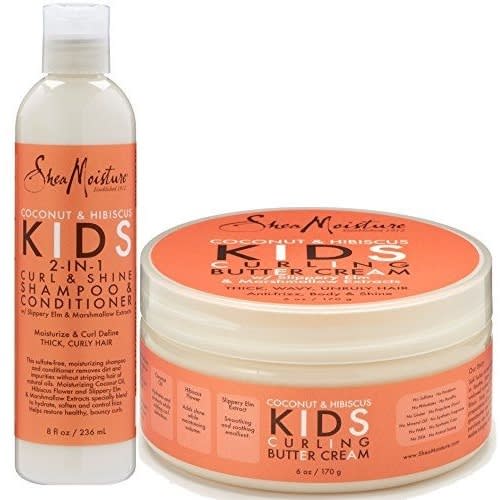 Coconut & Hibiscus Kids Shampoo & Conditioner 8oz Butter Cream 6oz