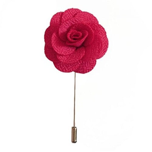 Rose Design Lapel Pin-Pink
