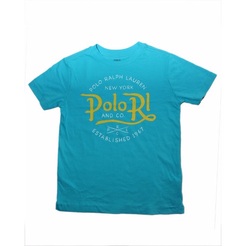 Graphic Signature Tshirt- Blue
