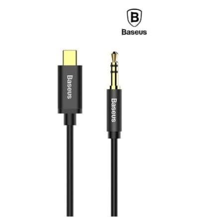Baseus M01 1.2m Yiven Type-c Male - Male Audio Aux Cable - 3.5mm 120cm - Black