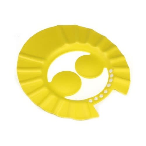 Adjustable Kids And Baby Shower Cap With Ear Cover - Yellow