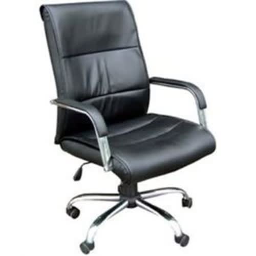 Modern Office Leather Chair - Black