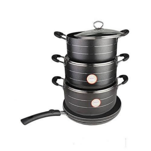 3 Pcs Non Stick Pots With Frying Pan -  26cm/28cm/30cm