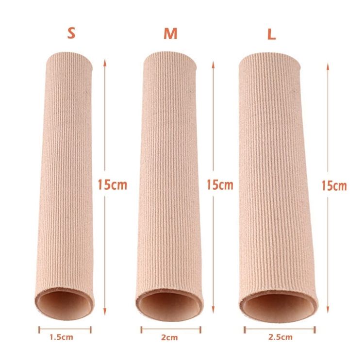 3pcs Toes Fingers Cushion Tube Sleeve Small  1.5cm