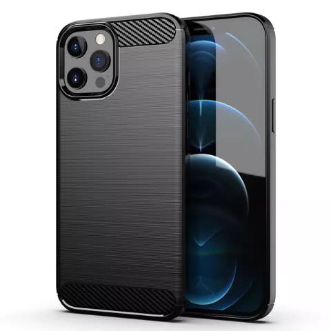 Brushed Texture Back Case iPhone 11 Pro - Black