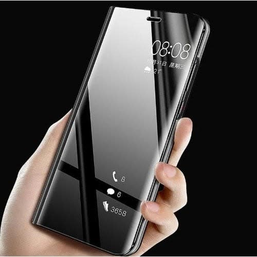 Clear View Flip Case For Samsung A52 - Black