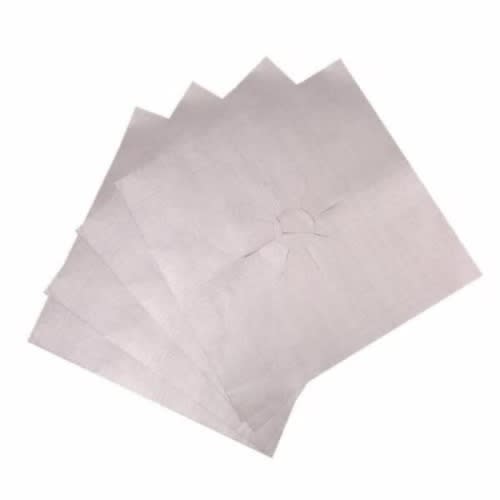 4 Pcs Non-stick Gas Range Stove Top Burner Cover Protector Liner - Silver