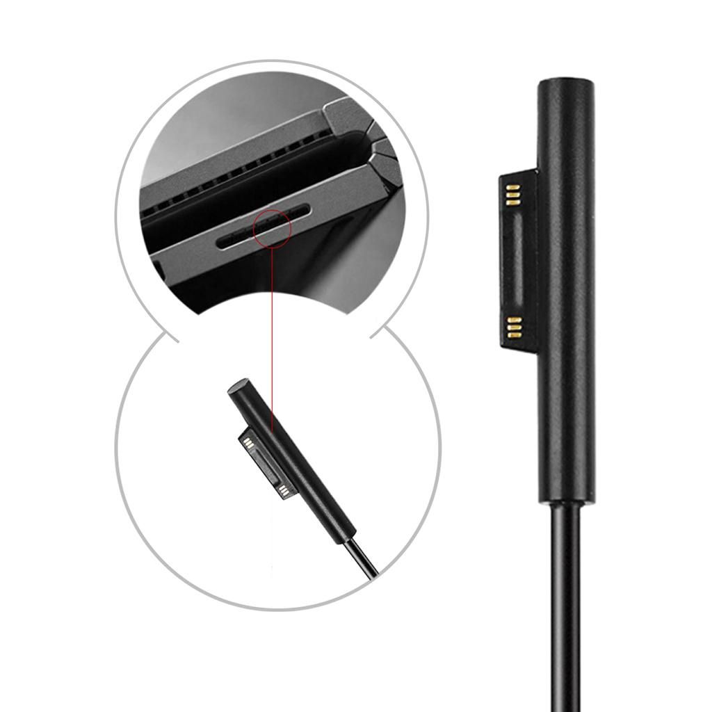 USB Type-C Female Charger Charging Cable For Microsoft Surface Pro 5