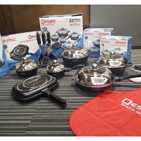 23 Piece Non-stick Die Cast Cooking Pot Set