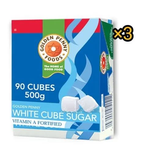 Golden Penny White Sugar Cubes 500g - 3 Packs