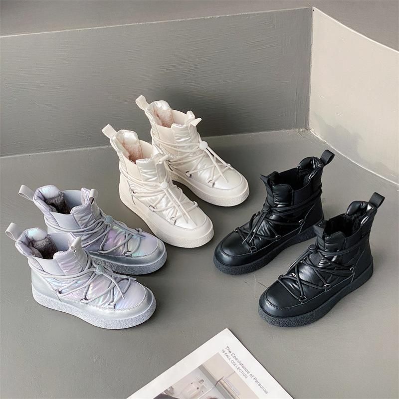 Women Boots Non-slip Winter Mid-Calf Snow Boots