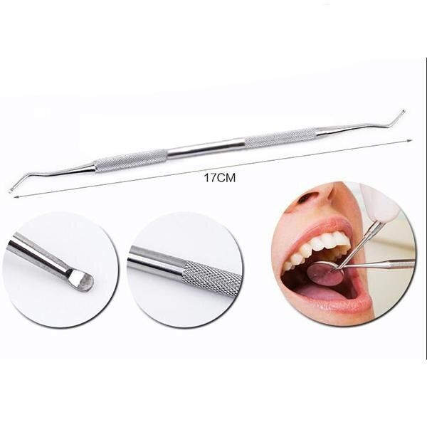 Dental Tools Set Stainless Steel Dental Materials Dentist Assisted Use Tweezers Oral Mirror Probe Tool Single Tooth Stain Remover