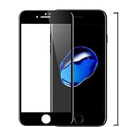 Tempered Glass For iPhone 7g - Black